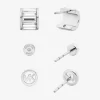 3-Piece Cubic Zirconia Stud Earrings Gift Set