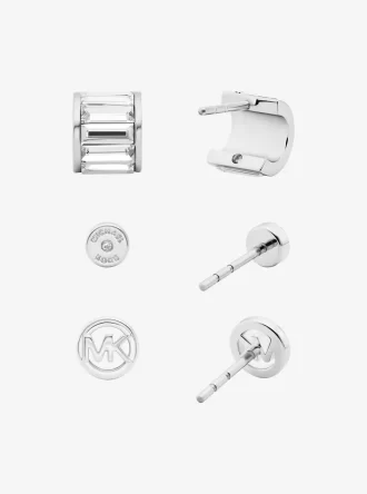 3-Piece Cubic Zirconia Stud Earrings Gift Set 3-Piece Cubic Zirconia Stud Earrings Gift Set