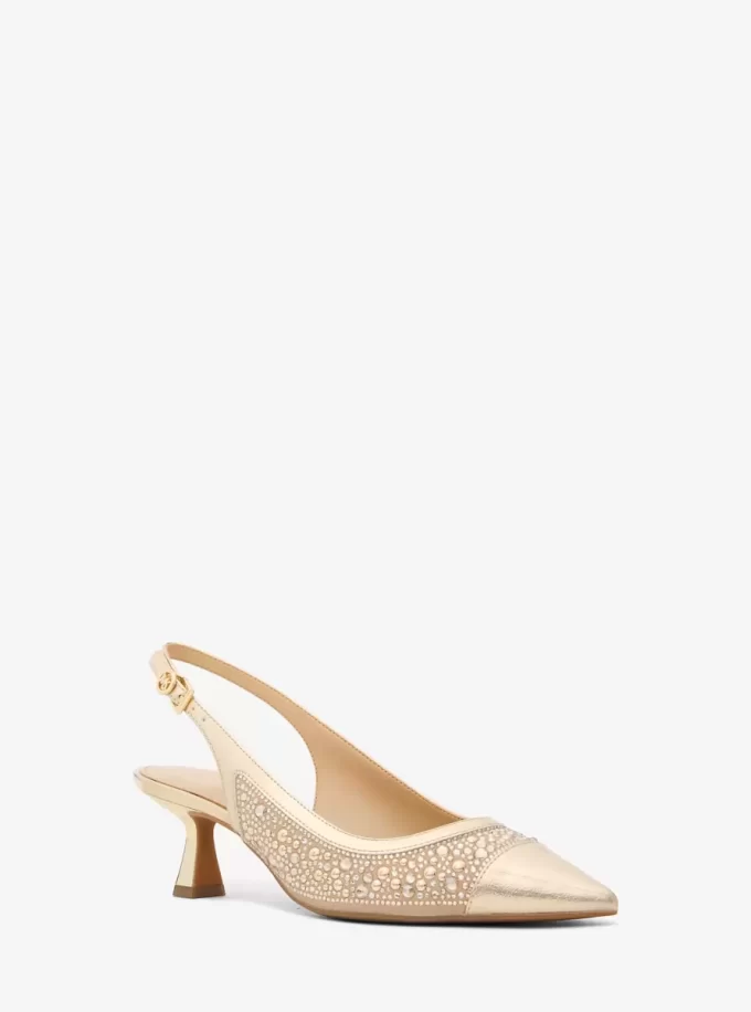 Amali Embellished Metallic Pump Amali Embellished Metallic Pump