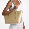 Arden Large Metallic Top-Zip Tote Bag Arden Large Metallic Top-Zip Tote Bag