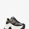 Arla Leather and Suede Trainer