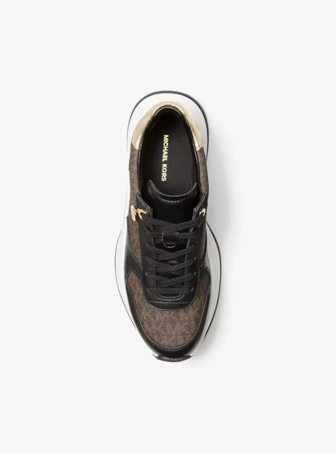 Arla Leather and Suede Trainer