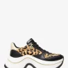 Arla Leopard Print Calf Hair and Leather Trainer Arla Leopard Print Calf Hair and Leather Trainer