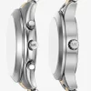 Aspyn His and Hers Pavé Two-Tone Watch Set Aspyn His and Hers Pavé Two-Tone Watch Set