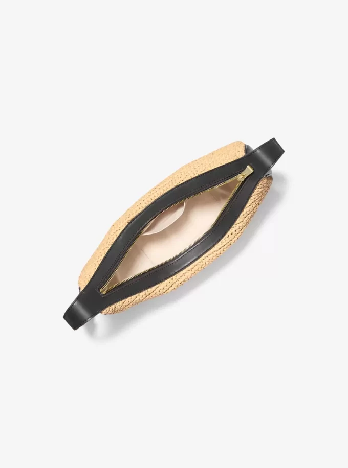 Avra Medium Hand-Crocheted and Leather Crossbody Bag