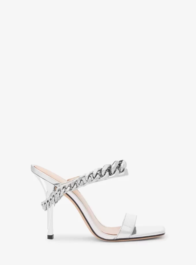 Bianca Embellished Metallic Leather Sandal Bianca Embellished Metallic Leather Sandal
