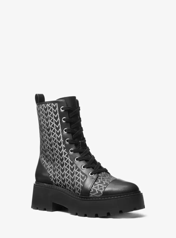 Blake MK2000 Logo Jacquard Combat Boot Blake MK2000 Logo Jacquard Combat Boot
