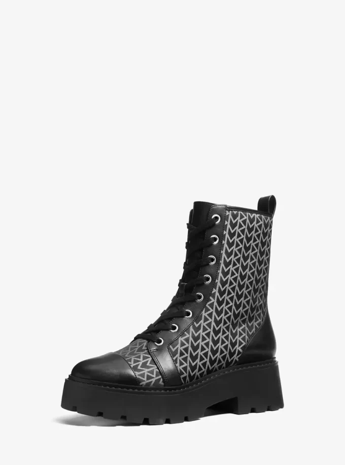 Blake MK2000 Logo Jacquard Combat Boot Blake MK2000 Logo Jacquard Combat Boot