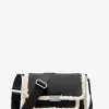 Bradshaw Medium Suede and Faux Shearling Messenger Bag