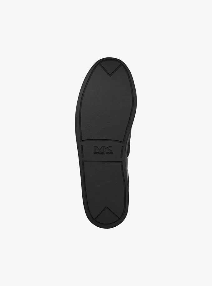 Brady Signature Logo and Leather Sneaker