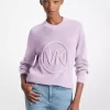 Braided Logo Cotton Blend Sweater Braided Logo Cotton Blend Sweater