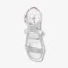Bridgette Metallic Crocodile Embossed Leather Sandal Bridgette Metallic Crocodile Embossed Leather Sandal