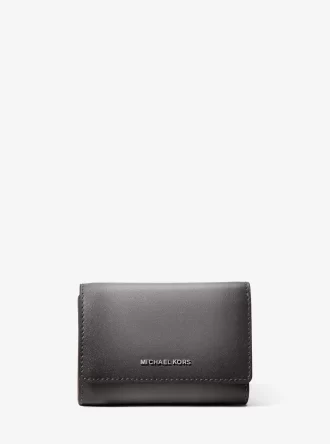 Bryant Medium Burnished Leather Tri-Fold Wallet