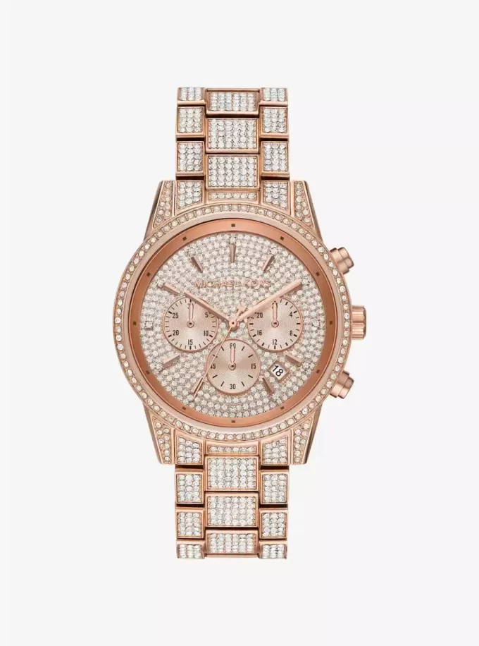 Bryant Pavé Rose Gold-Tone Watch