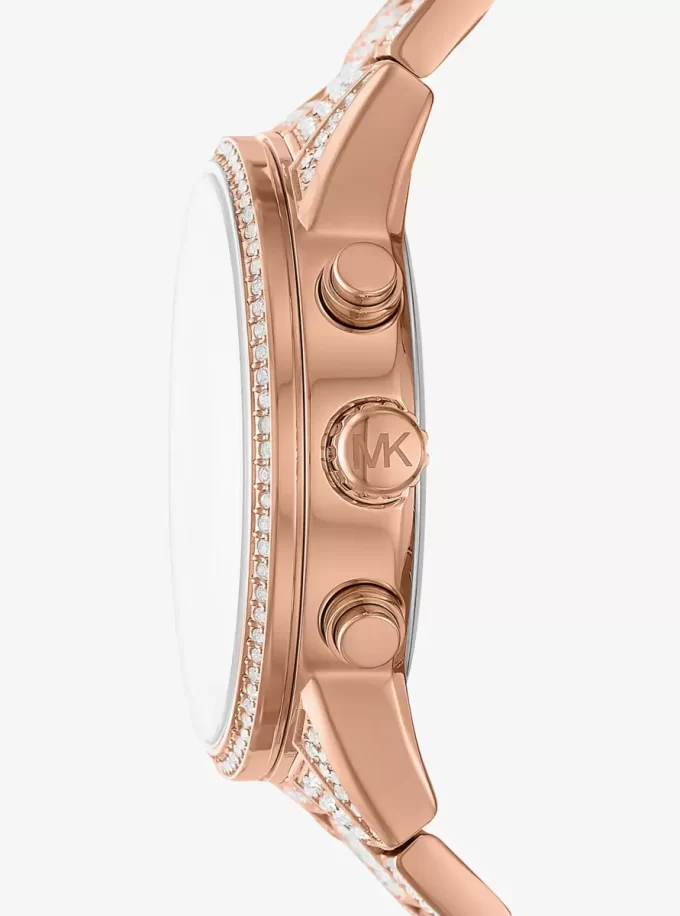 Bryant Pavé Rose Gold-Tone Watch