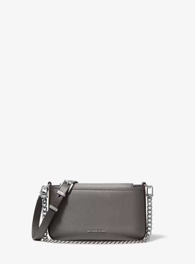 Bryant Small Burnished Leather Convertible Crossbody Bag