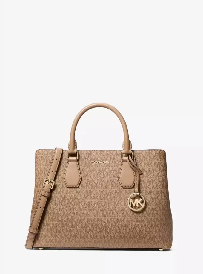Camille Large Signature Logo Satchel