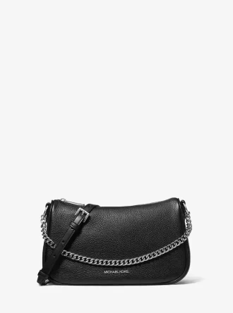 Carmela Medium Pebbled Leather Crossbody Bag
