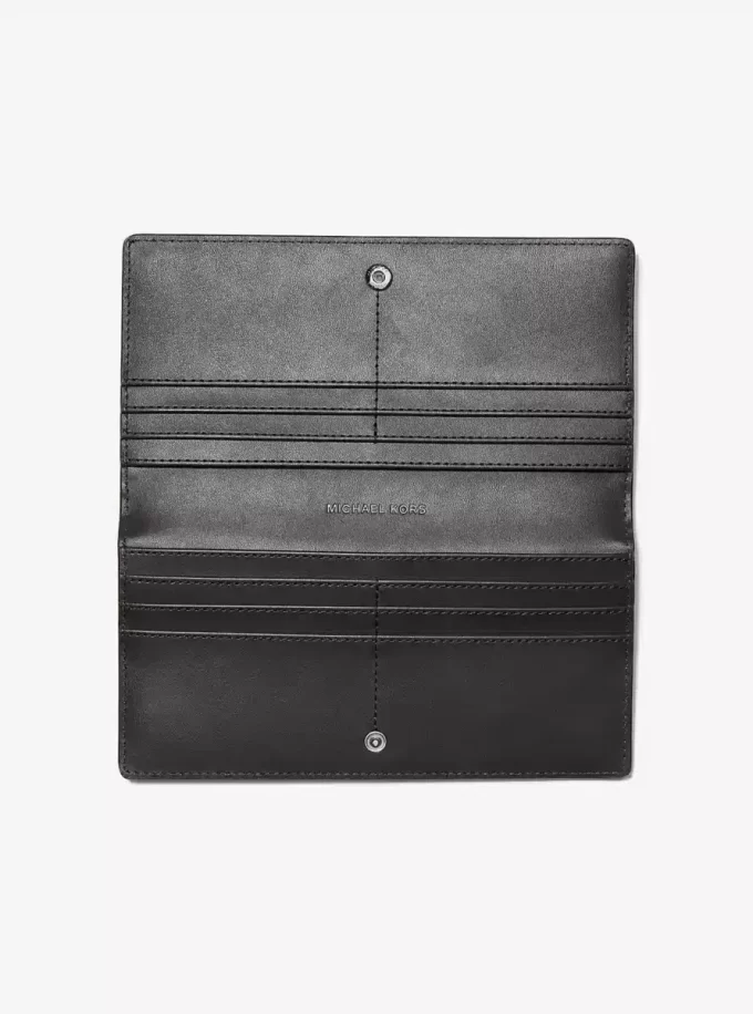 Carson Large Patent Crocodile Embossed Wallet Carson Large Patent Crocodile Embossed Wallet