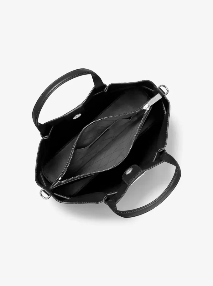 Carson Medium Crocodile Embossed Satchel