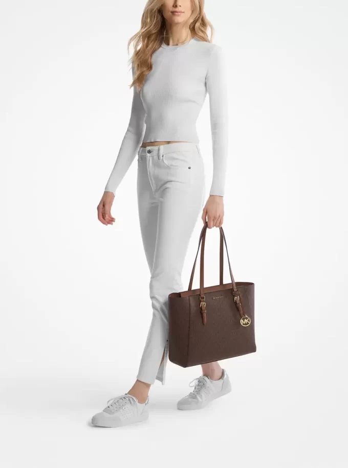 Charlotte Large 3-in-1 Signature Logo Tote Bag Charlotte Large 3-in-1 Signature Logo Tote Bag