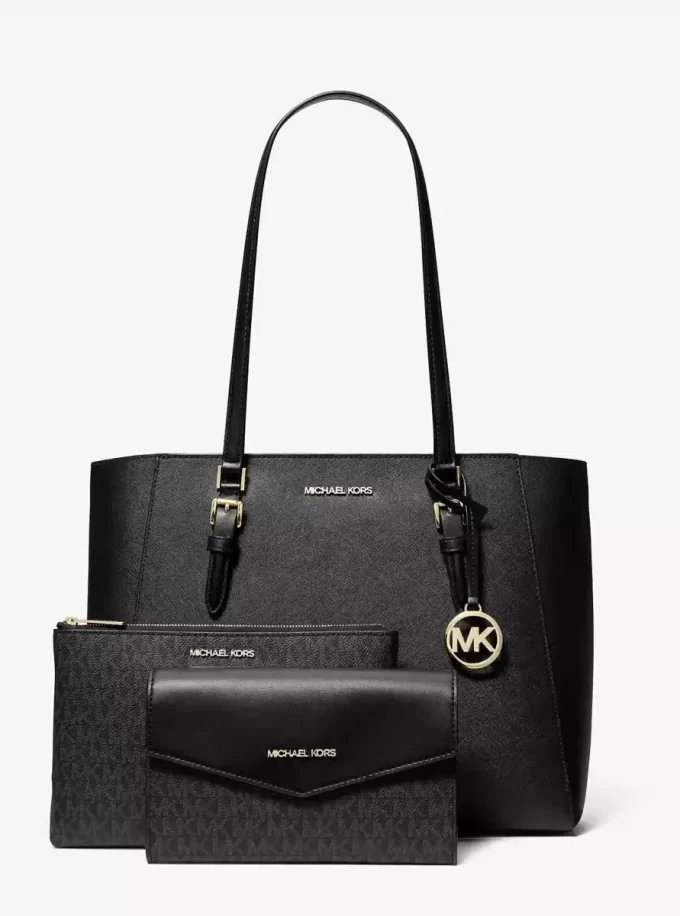 Charlotte Large Saffiano Leather 3-in-1 Tote Bag Charlotte Large Saffiano Leather 3-in-1 Tote Bag