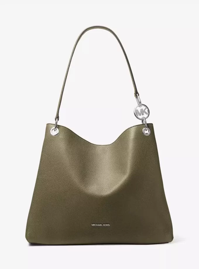 Christina Large Pebbled Leather Shoulder Bag Christina Large Pebbled Leather Shoulder Bag