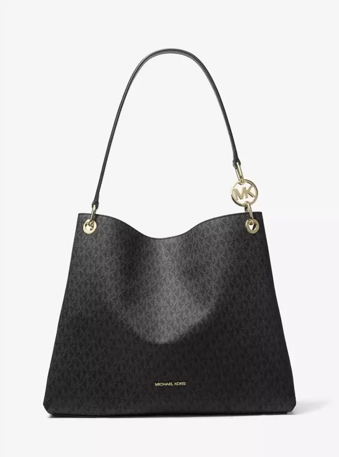 Christina Large Signature Logo Shoulder Bag