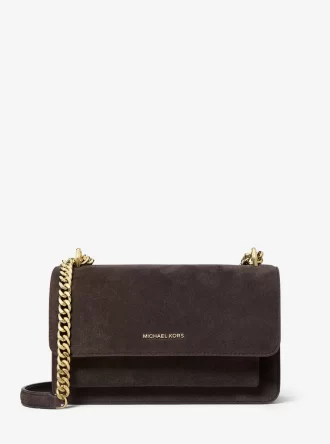 Claire Large Suede Shoulder Bag