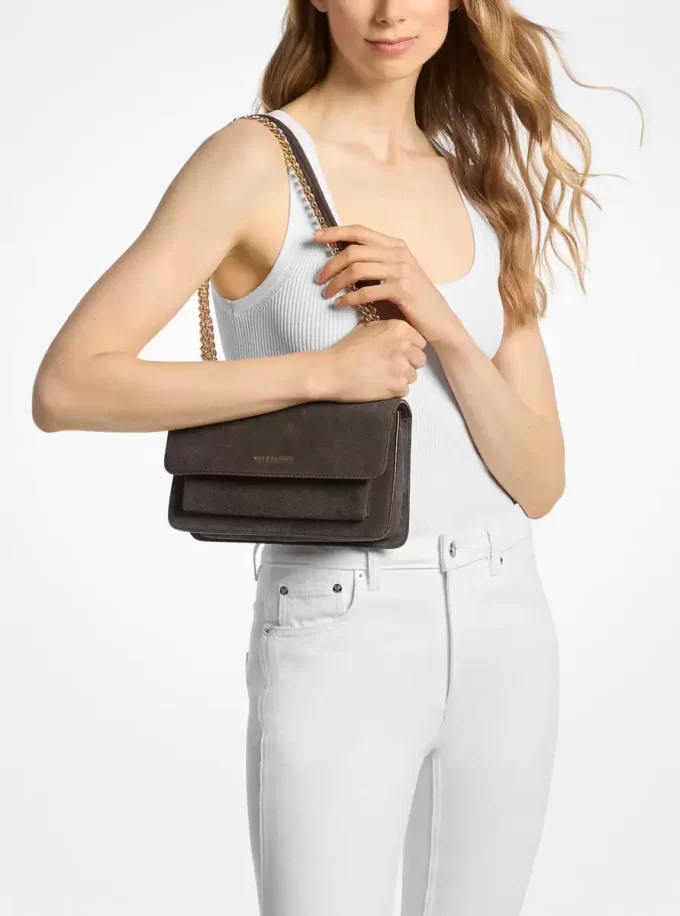 Claire Large Suede Shoulder Bag Claire Large Suede Shoulder Bag