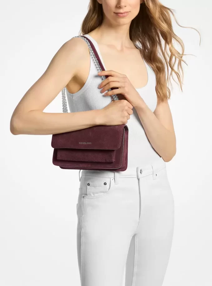 Claire Large Suede Shoulder Bag Claire Large Suede Shoulder Bag