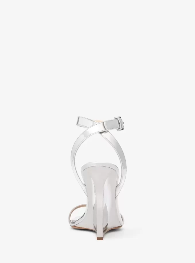 Claudia Specchio Leather Wedge Sandal