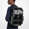 Cooper Medium Metallic Logo Debossed Backpack