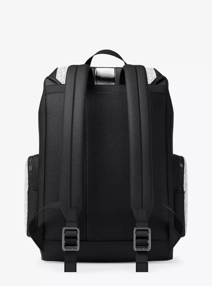 Cooper Metallic Striped Signature Logo Backpack Cooper Metallic Striped Signature Logo Backpack