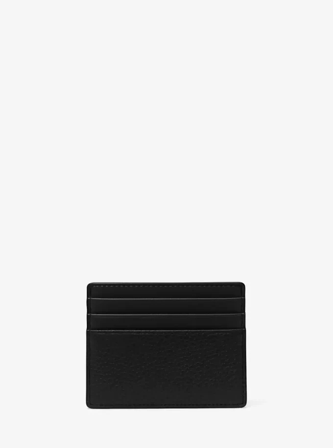 Cooper Pebbled Leather Tall Card Case
