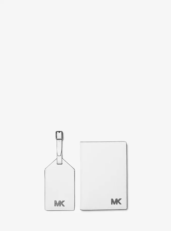 Cooper Saffiano Leather Passport Case and Luggage Tag Gift Set Cooper Saffiano Leather Passport Case and Luggage Tag Gift Set