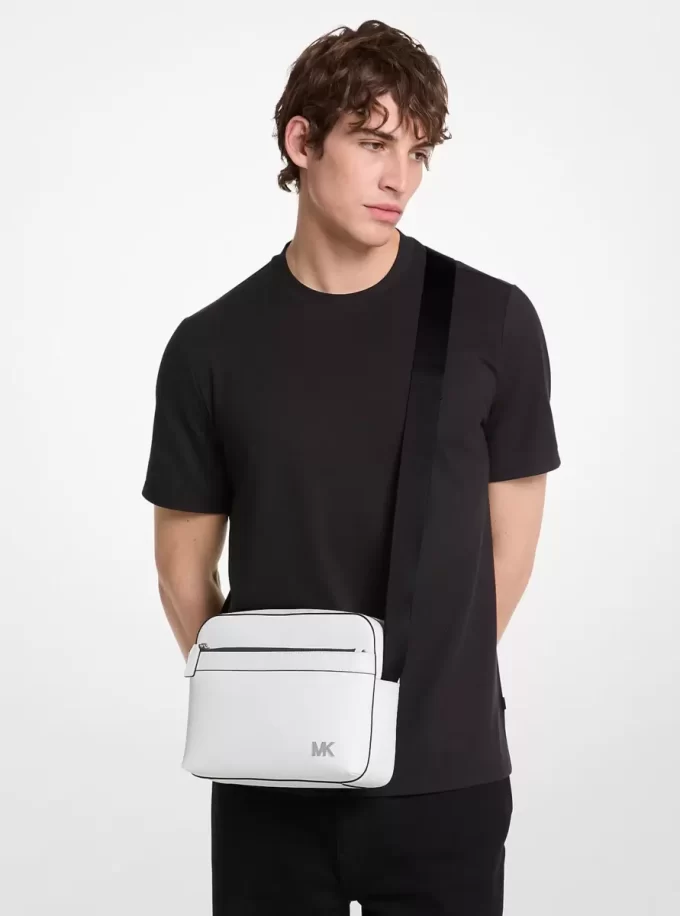 Cooper Saffiano Leather Utility Crossbody Bag