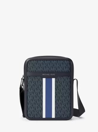Cooper Striped Signature Logo Flight Bag