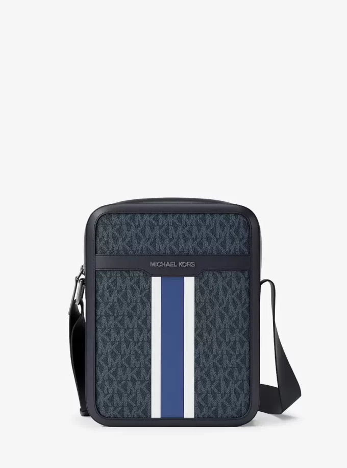 Cooper Striped Signature Logo Flight Bag