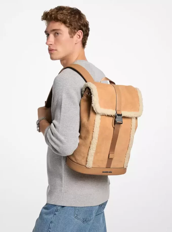 Cooper Suede and Sherpa Backpack Cooper Suede and Sherpa Backpack