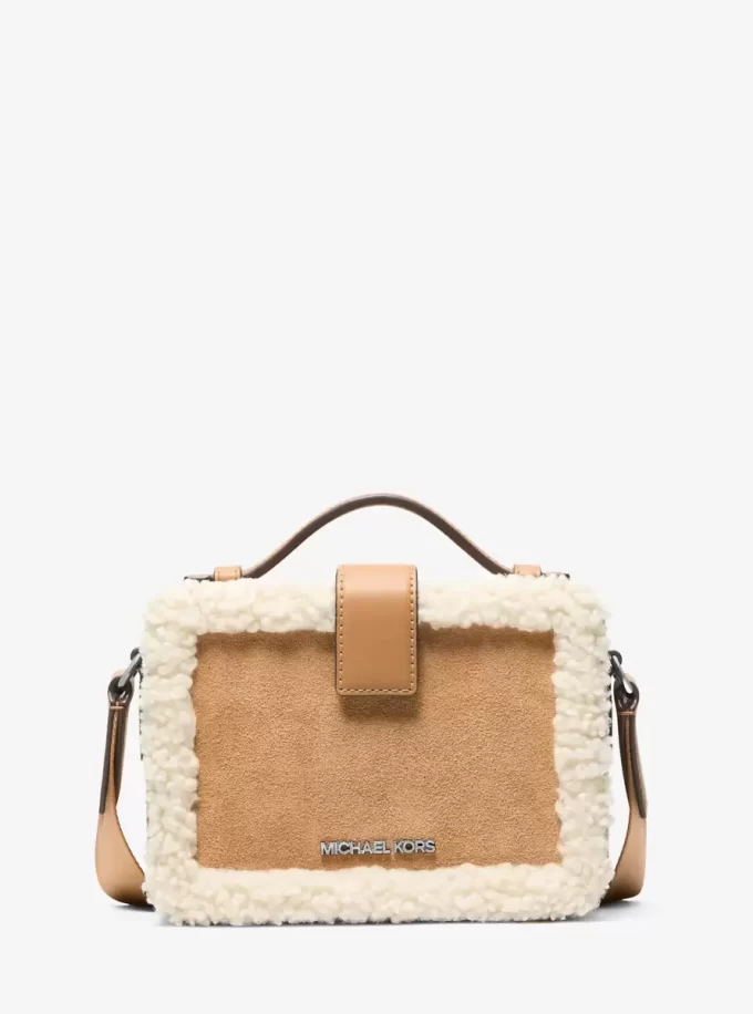 Cooper Suede and Sherpa Crossbody Bag