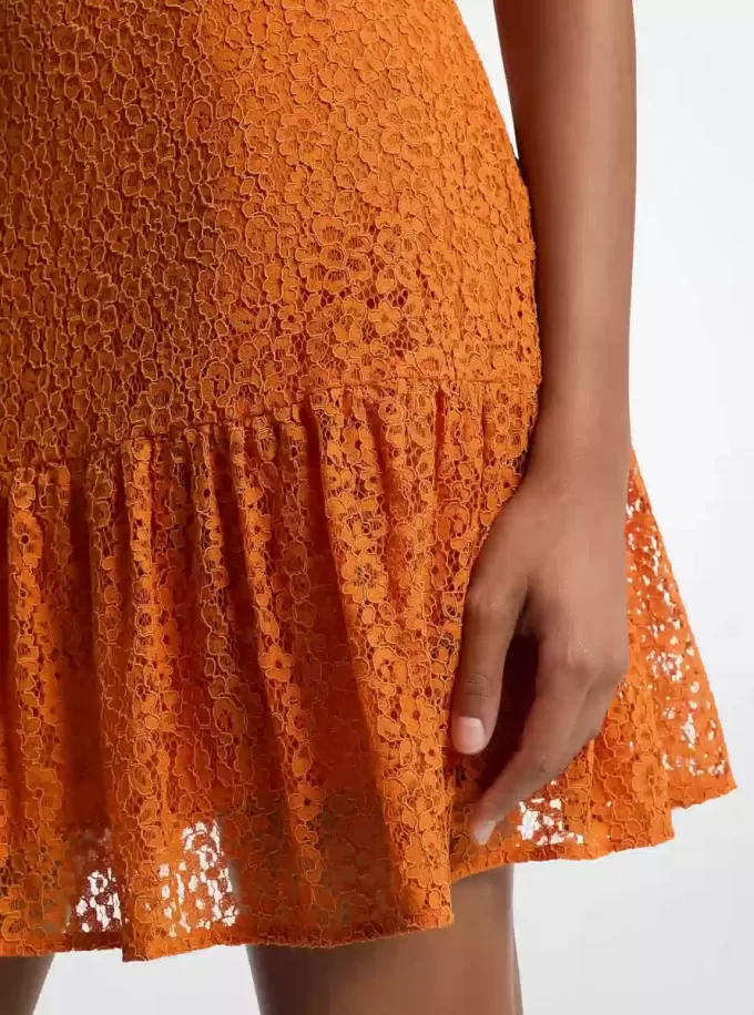 Corded Floral Lace Mini Slip Dress Corded Floral Lace Mini Slip Dress