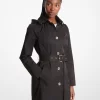 Cotton Blend Hooded Trench Coat Cotton Blend Hooded Trench Coat