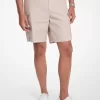 Cotton Poplin Zip Cargo Shorts