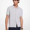 Cotton Tuck Stitch Shirt