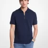 Cotton Zip-Up Polo Shirt Cotton Zip-Up Polo Shirt