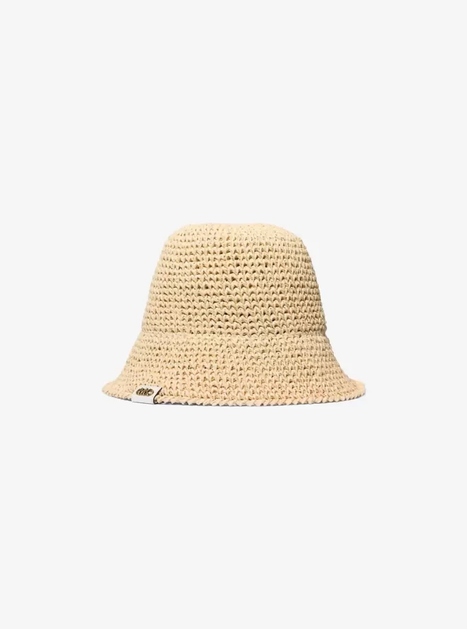 Crochet Straw Bucket Hat