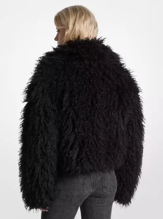 Cropped Faux Fur Jacket