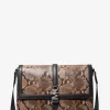 Cyrus Medium Snake Embossed Messenger Bag