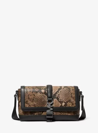 Cyrus Small Snake Embossed Crossbody Bag Cyrus Small Snake Embossed Crossbody Bag